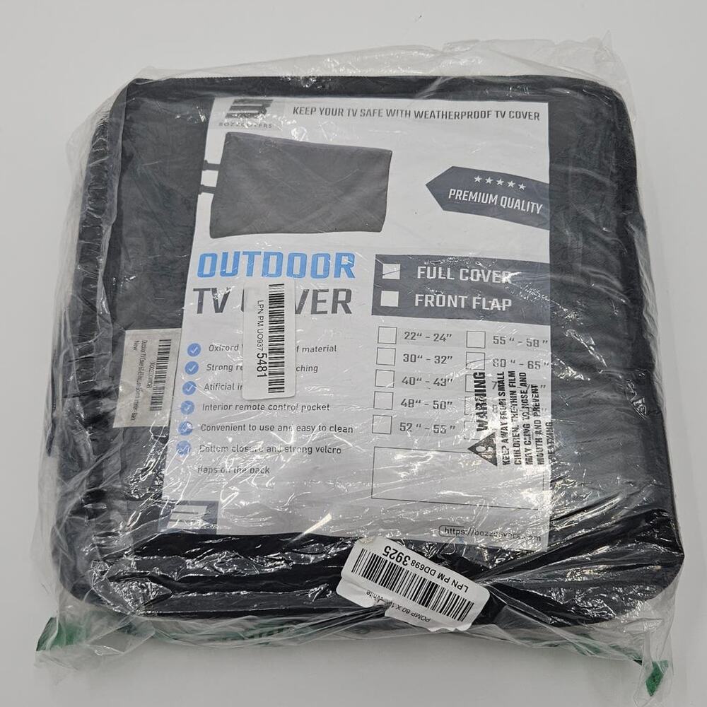 Bozzcovers Outdoor TV cover 60"-65" new in package